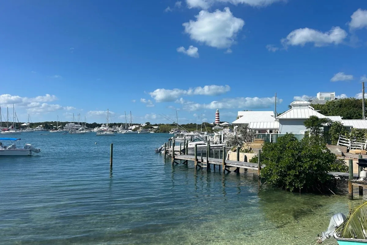 Elbow Cay lighthouse viewed from Hopetwon