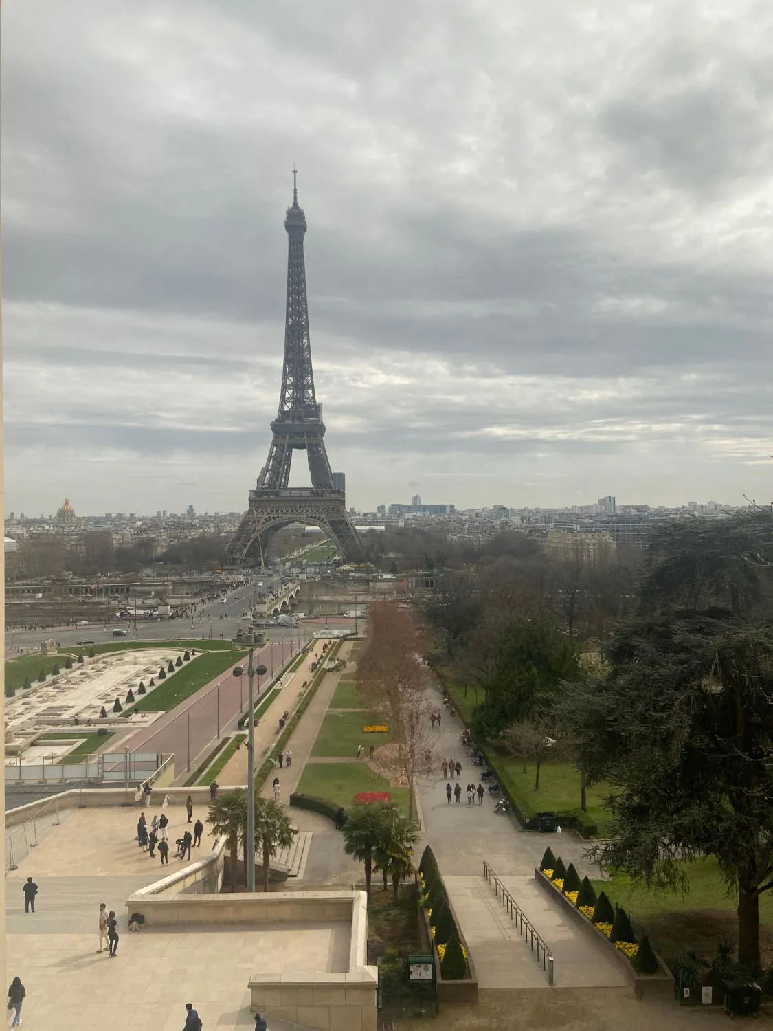 The Eiffel Tower viewed from Trocadero